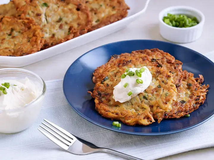 Potato Pancake with Sour Cream