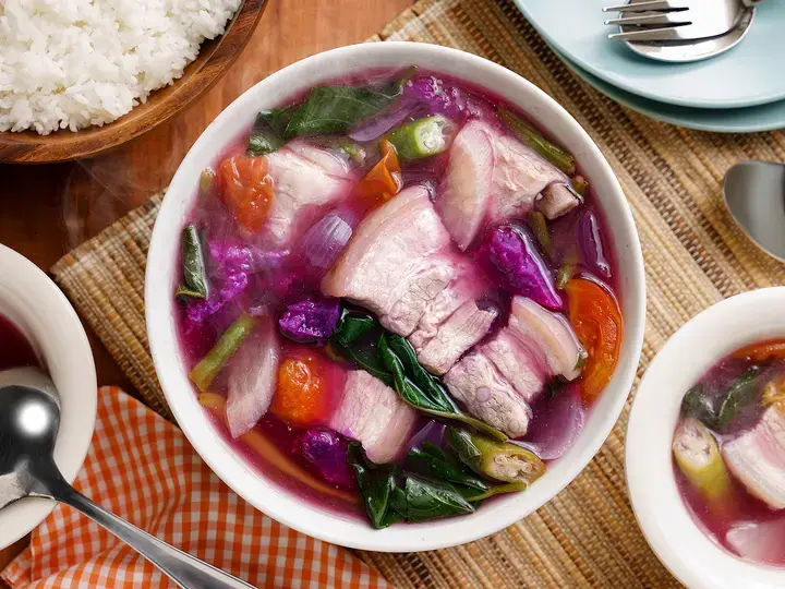 Magical Pork Sinigang with Gabi and Ube