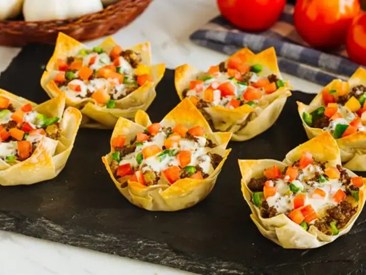 creamy beef crunchy cups