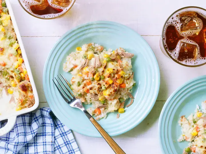Creamy Tuna Rice Casserole