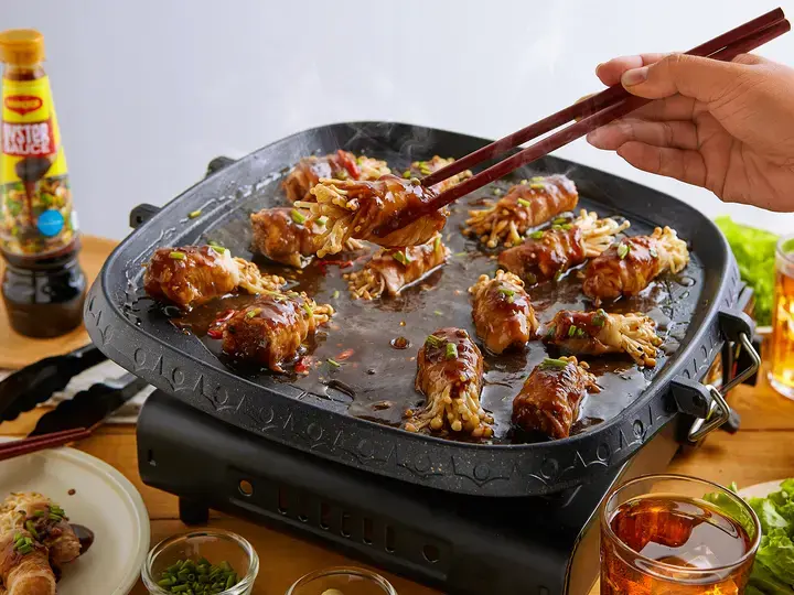 Oystar Pork-Wrapped Mushrooms