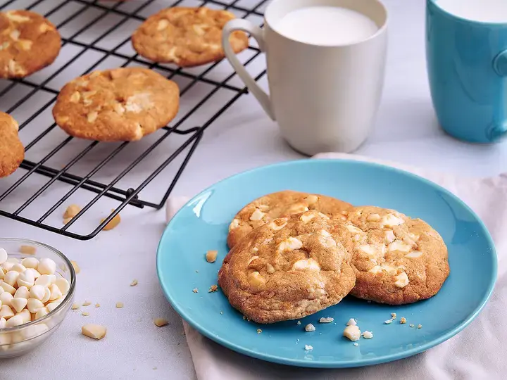 White Chocolate and Macadamia Cookies