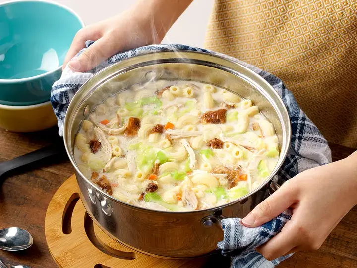 Sopas with Lechong Manok