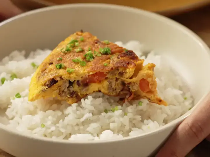 Giniling Omelette Rice Meal