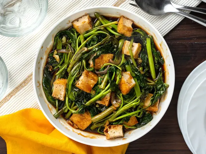 Kangkong with Tofu