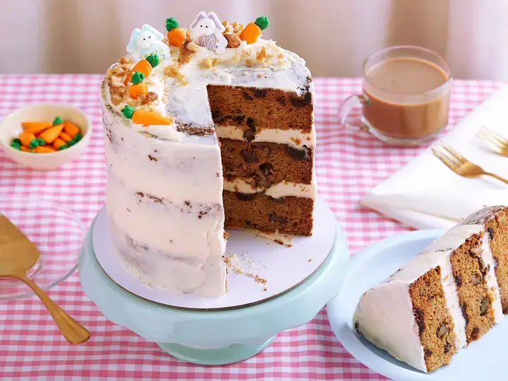 Easter Carrot Cake with Cream Cheese Frosting