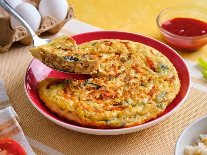 Tortang Sibuyas at Kamatis