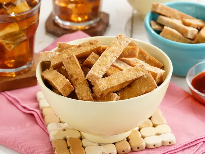 Magical Tofu Fries with Banana Catsup and Savor