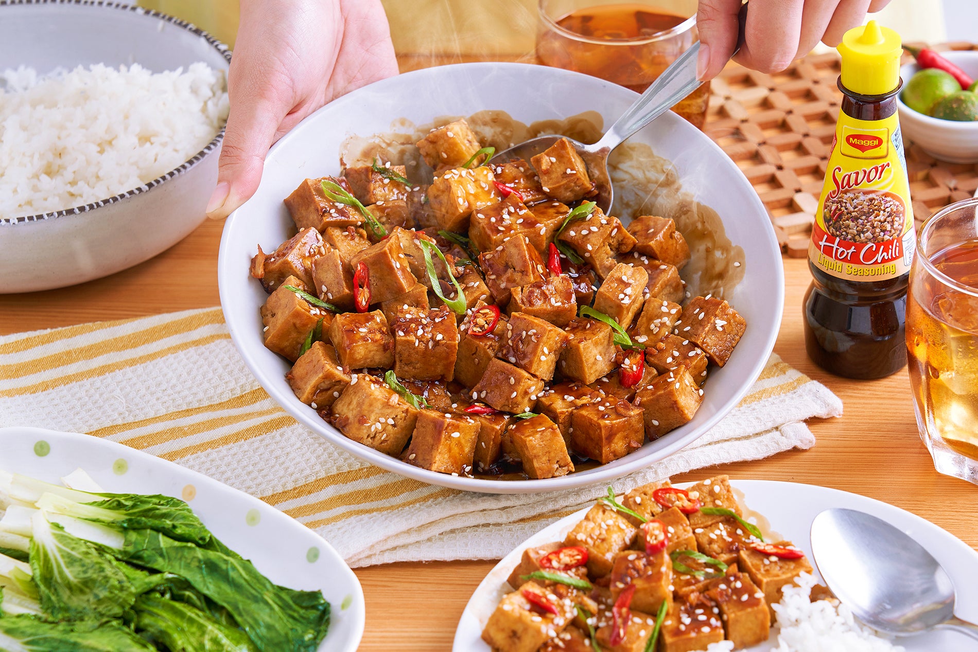 Savorventure Honey-Garlic Tofu